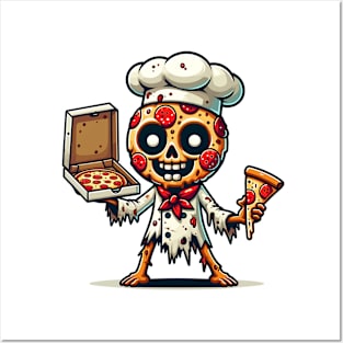 Slice of Fright: Pizza Zombie Chef Posters and Art